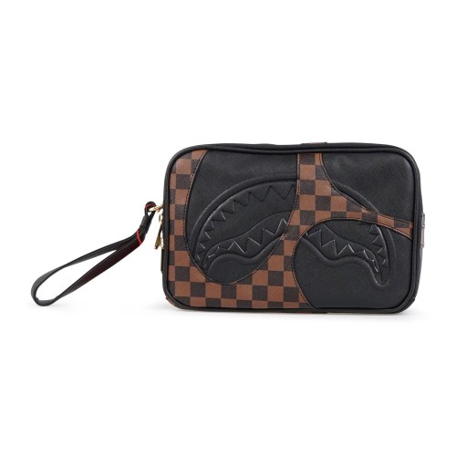 Sprayground - Borsa multicolore jetstream toiletry fantasia check per uomo |