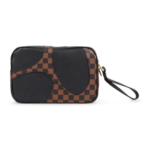 Sprayground - Borsa multicolore jetstream toiletry fantasia check per uomo |