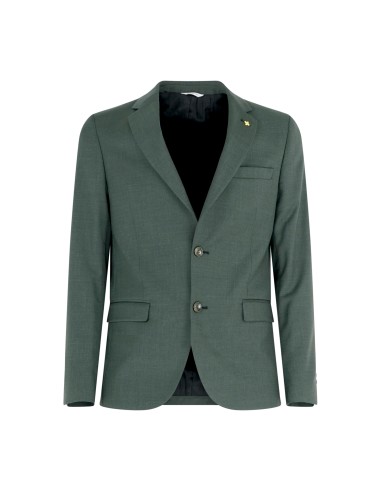 Alessandro Gilles - Abito verde monopetto Drop 4 in fresco lana per uomo | dp4c