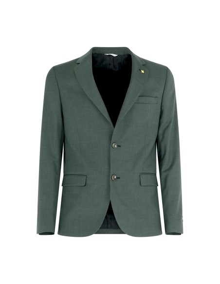 Alessandro Gilles - Abito verde monopetto Drop 4 in fresco lana per uomo | dp4c