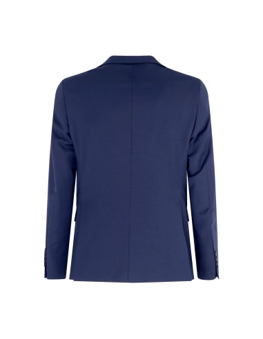 Alessandro Gilles - Abito blu monopetto Drop 4 in fresco lana per uomo | dp4c