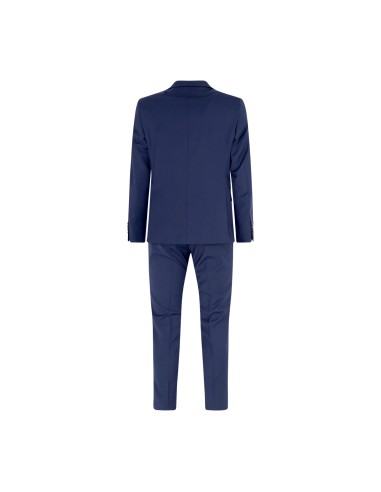 Alessandro Gilles - Abito blu monopetto Drop 4 in fresco lana per uomo | dp4c