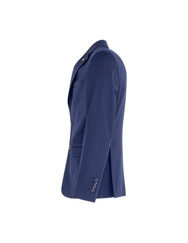 Alessandro Gilles - Abito blu monopetto Drop 4 in fresco lana per uomo | dp4c