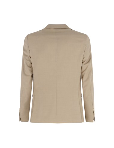 Alessandro Gilles - Abito beige monopetto Drop 4 in fresco lana per uomo | dp4c