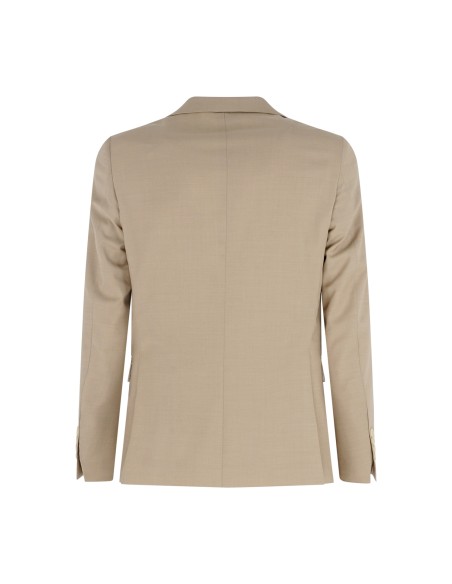 Alessandro Gilles - Abito beige monopetto Drop 4 in fresco lana per uomo | dp4c