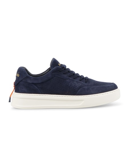Barracuda - Sneakers blu Phoenix in morbidissimo camoscio traforato per uomo |