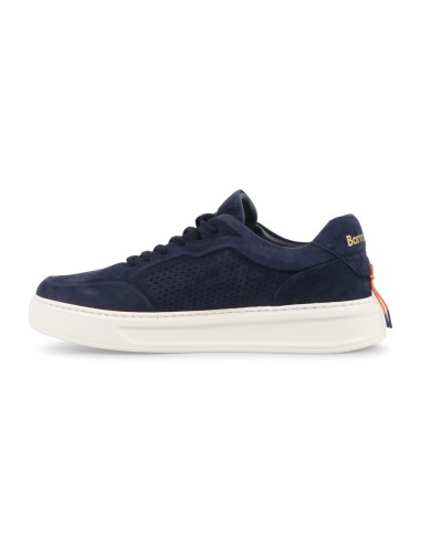 Barracuda - Sneakers blu Phoenix in morbidissimo camoscio traforato per uomo |
