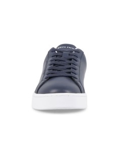 Armani Exchange - Sneakers blu in pelle con logo sulla suola per uomo | 2
