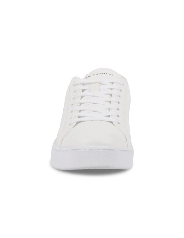 Armani Exchange - Sneakers bianco con logo in rilievo su tutta la superfice per