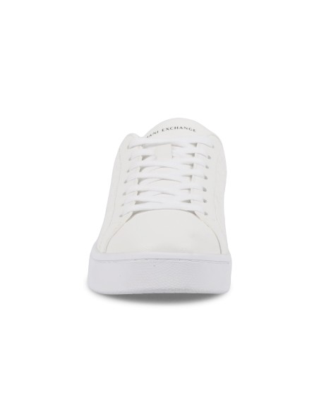 Armani Exchange - Sneakers bianco con logo in rilievo su tutta la superfice per