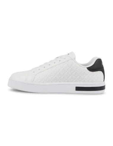 Armani Exchange - Sneakers bianco con logo in rilievo su tutta la superfice per