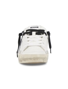 Crime London - Sneakers bianca in pelle SK8 Deluxe con dettagli in suede per 2