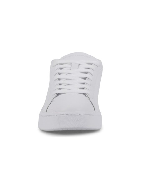 Armani Exchange - Sneakers bianca in pelle con logo sulla suola per uomo |