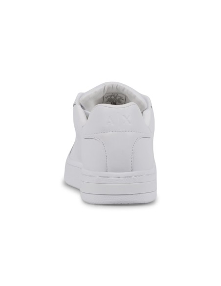 Armani Exchange - Sneakers bianca in pelle con logo sulla suola per uomo |