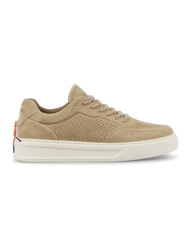 Barracuda - Sneakers beige Phoenix in morbidissimo camoscio traforato per uomo