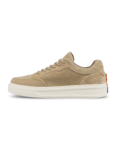 Barracuda - Sneakers beige Phoenix in morbidissimo camoscio traforato per uomo