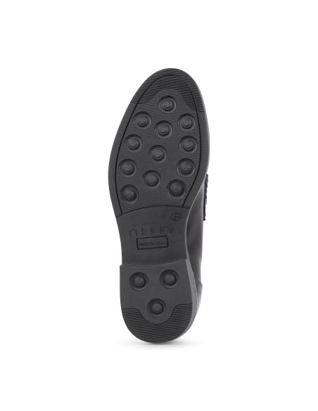 Calzoleria Marini - Mocassino marrone in pelle con passante per uomo |