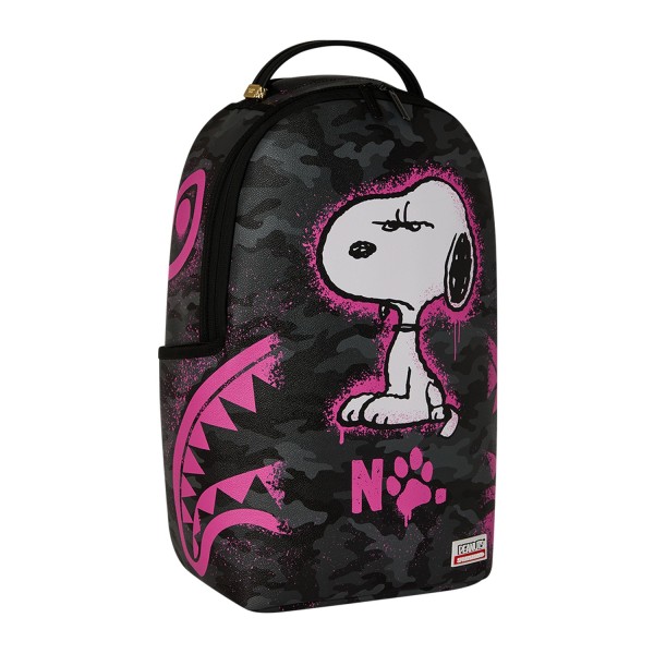 Sprayground - Zaino nero fantasia Snoopy pink stecil per uomo | b8781nsz