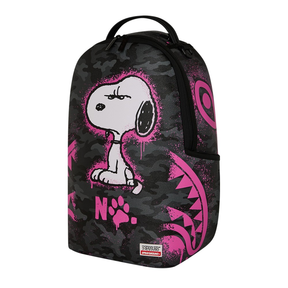 Sprayground - Zaino nero fantasia Snoopy pink stecil per uomo | b8781nsz