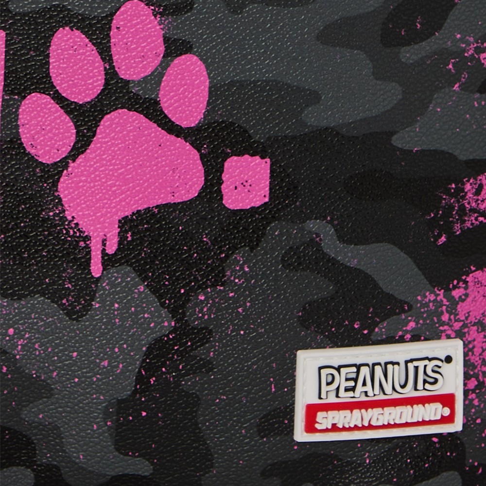 Sprayground - Zaino nero fantasia Snoopy pink stecil per uomo | b8781nsz
