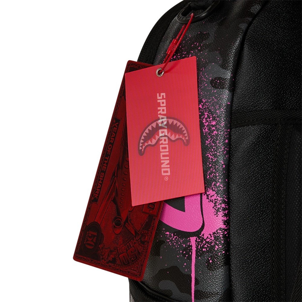 Sprayground - Zaino nero fantasia Snoopy pink stecil per uomo | b8781nsz