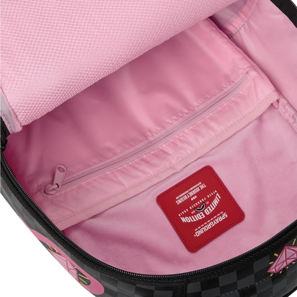 Sprayground - Zaino nero fantasia pink panther drippy diamons per uomo |