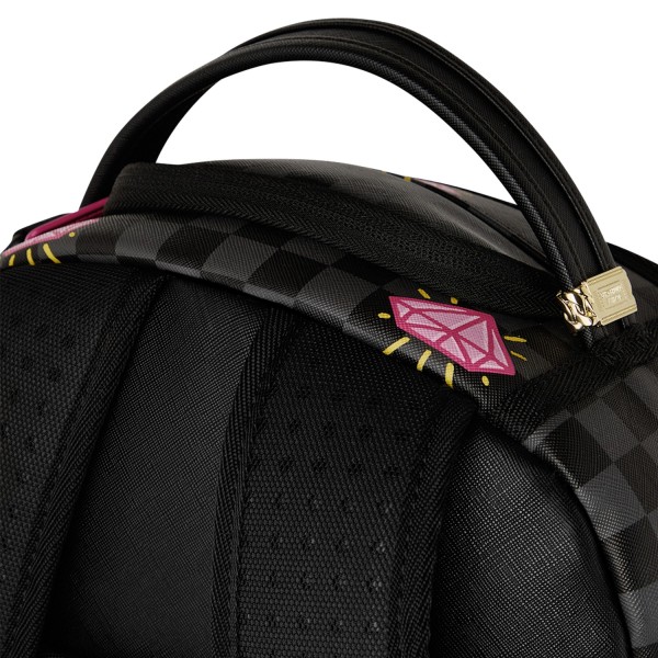 Sprayground - Zaino nero fantasia pink panther drippy diamons per uomo |