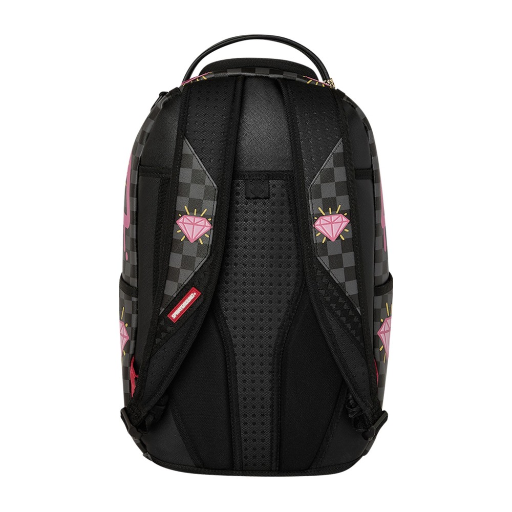 Sprayground - Zaino nero fantasia pink panther drippy diamons per uomo |