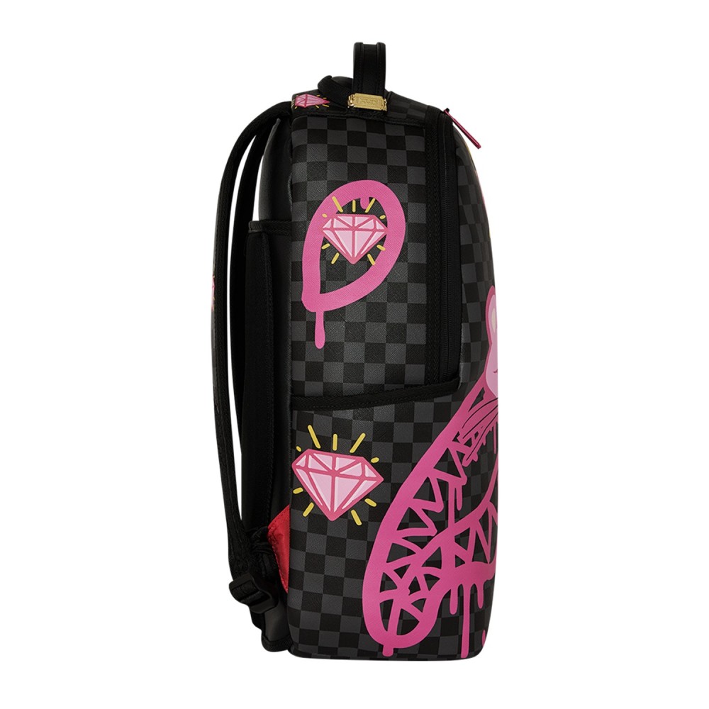 Sprayground - Zaino nero fantasia pink panther drippy diamons per uomo |