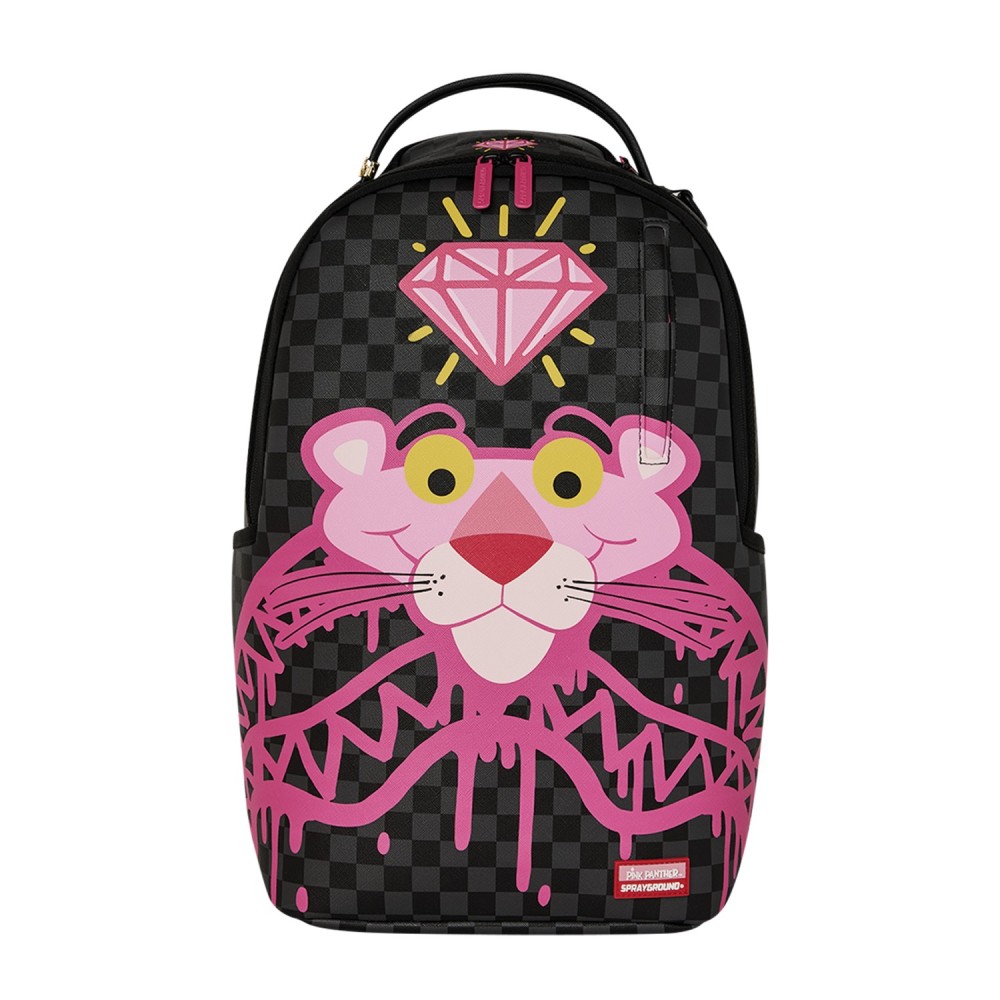 Sprayground - Zaino nero fantasia pink panther drippy diamons per uomo |