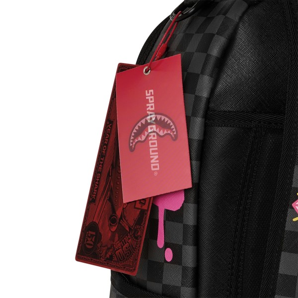 Sprayground - Zaino nero fantasia pink panther drippy diamons per uomo |