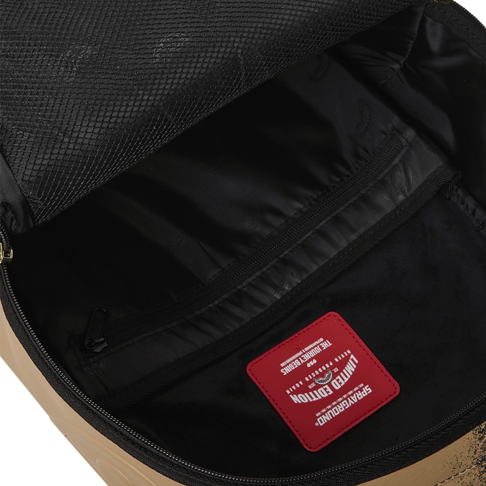 Sprayground - Zaino marrone fantasia oro henny spritz per uomo | b8550nsz