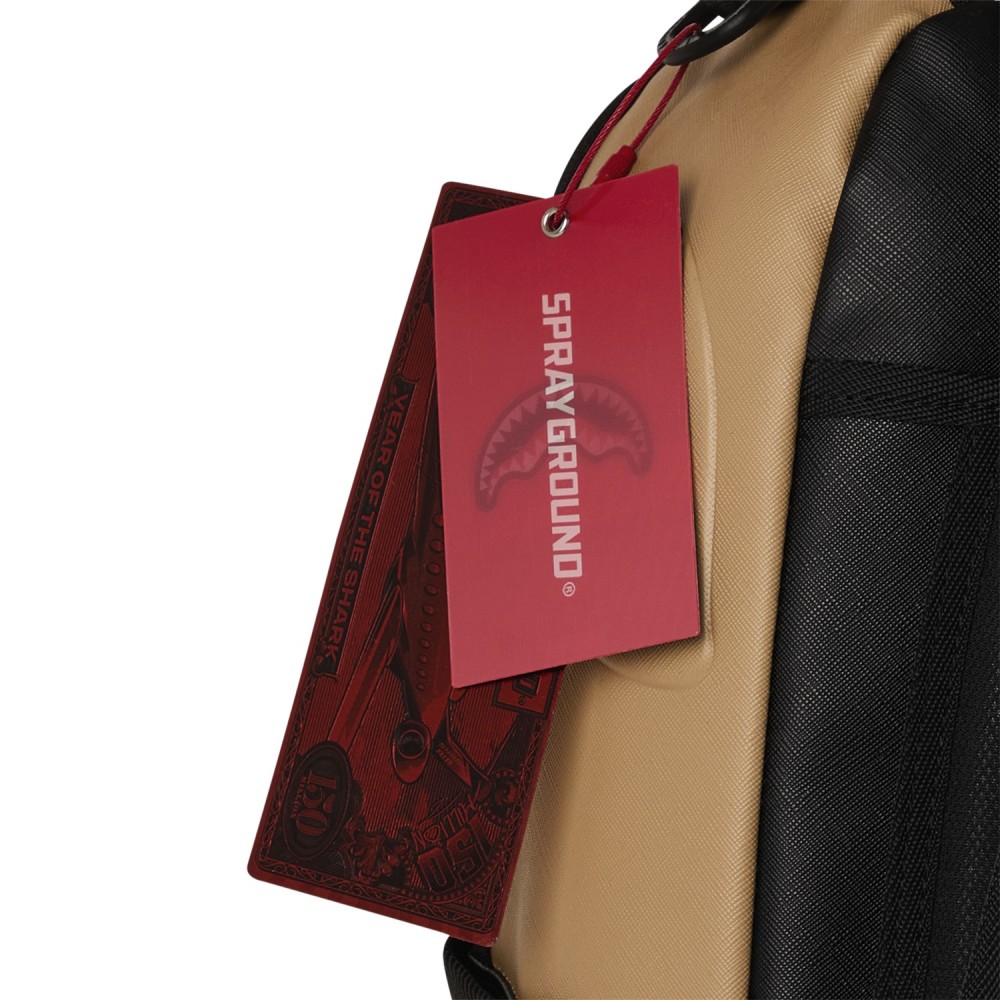 Sprayground - Zaino marrone fantasia oro henny spritz per uomo | b8550nsz