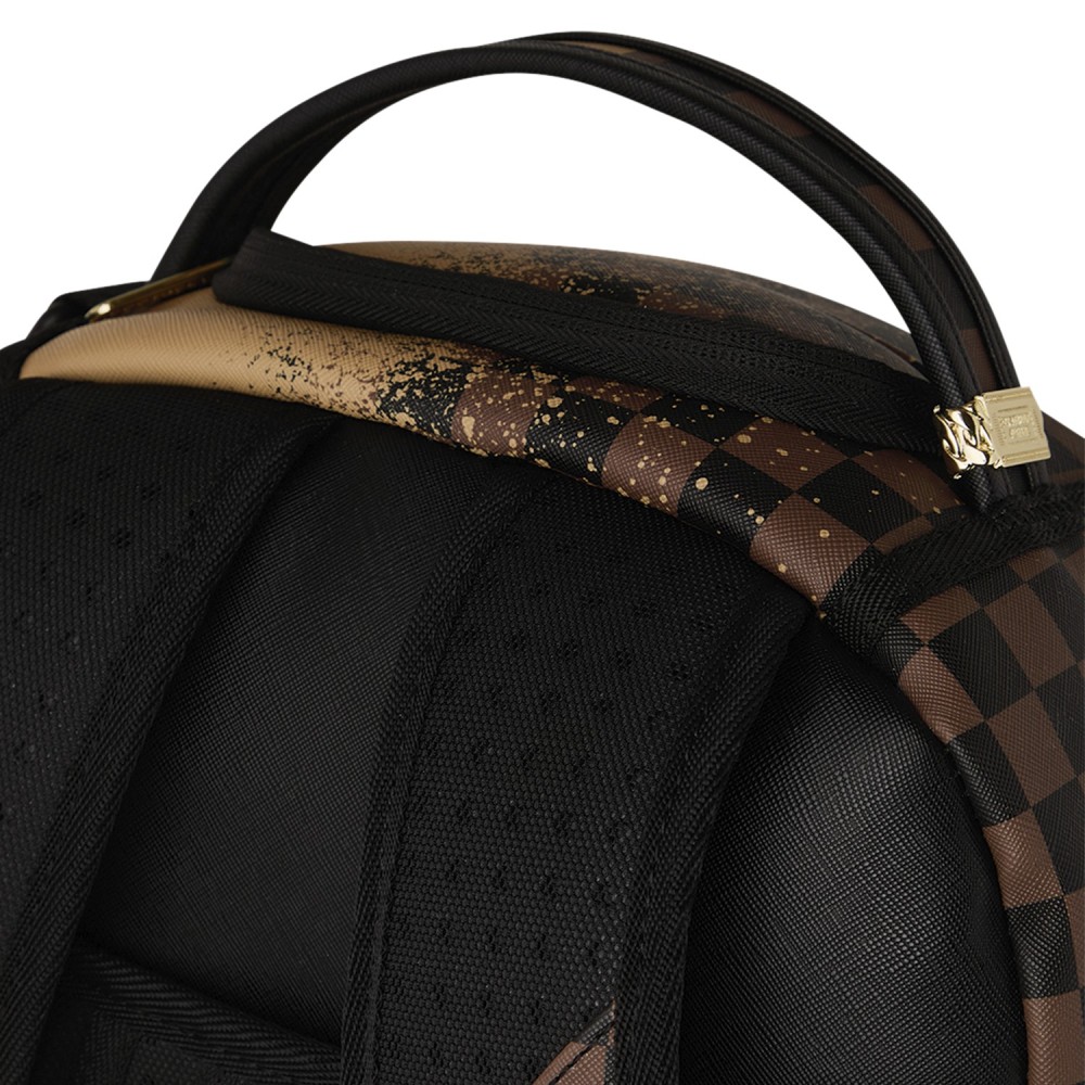 Sprayground - Zaino marrone fantasia oro henny spritz per uomo | b8550nsz