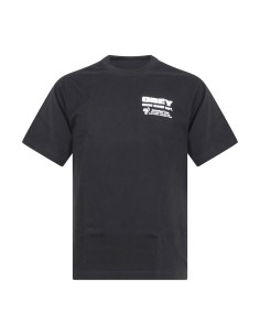Obey - T-shirt nera Saund con stampa logo sul fronte e sul retro per uomo | 2