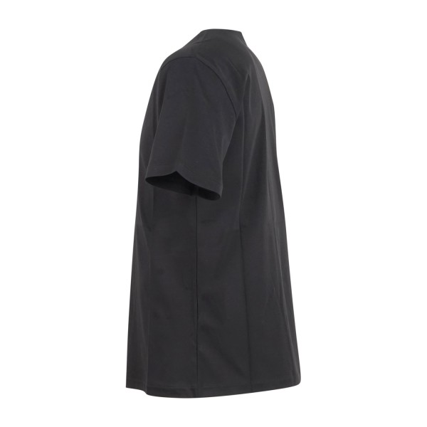 I'm Brian - T-shirt nera manica corta con patch logo a rilievo sul retro per