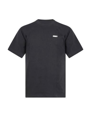 Obey - T-shirt nera Heat Map con stampa logo sul fronte e sul retro per uomo |