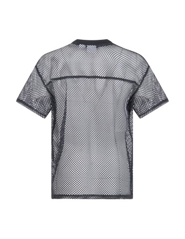 Obey - T-shirt nera Cllegiate in rete con stampa siligrafica sul fronte per