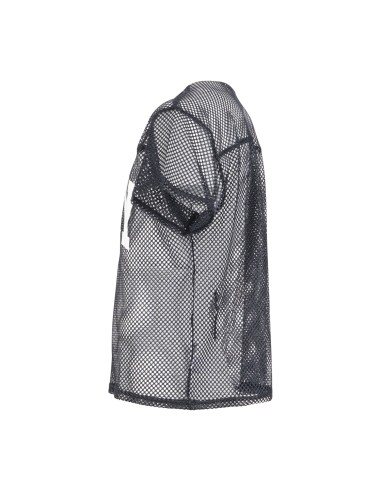 Obey - T-shirt nera Cllegiate in rete con stampa siligrafica sul fronte per