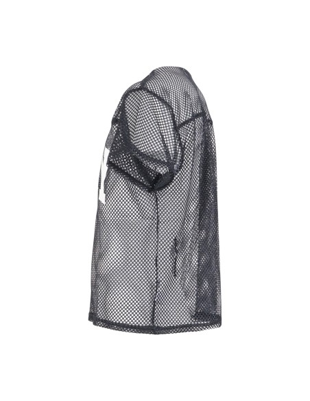 Obey - T-shirt nera Cllegiate in rete con stampa siligrafica sul fronte per