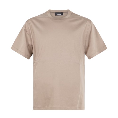 I'm Brian - T-shirt marrone manica corta con patch logo a rilievo sul retro per