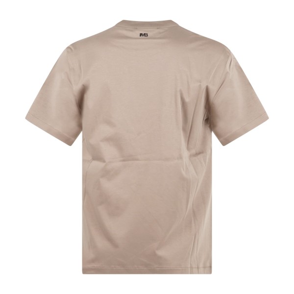 I'm Brian - T-shirt marrone manica corta con patch logo a rilievo sul retro per