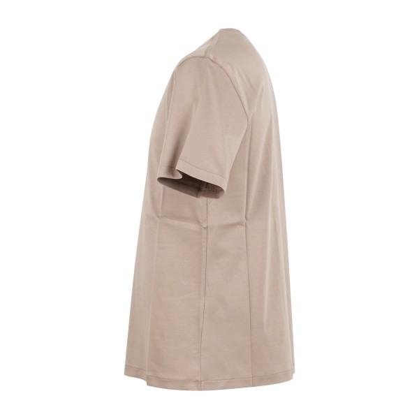 I'm Brian - T-shirt marrone manica corta con patch logo a rilievo sul retro per