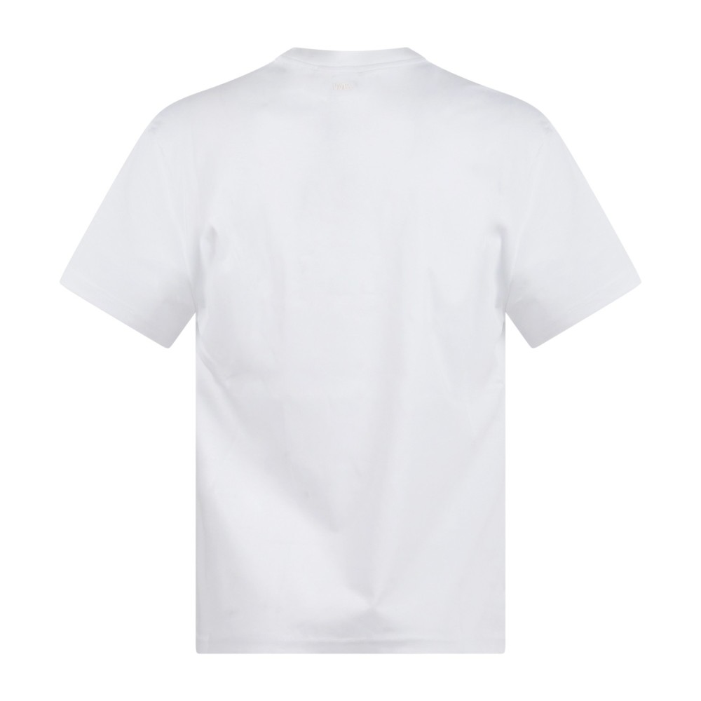 I'm Brian - T-shirt bianca manica corta con patch logo a rilievo sul retro per