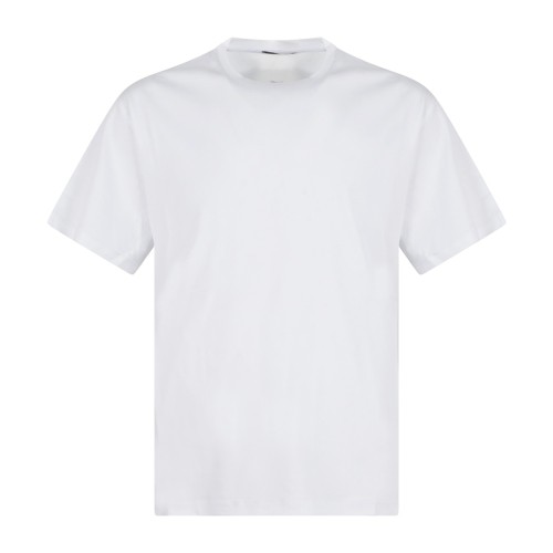 I'm Brian - T-shirt bianca manica corta con patch logo a rilievo sul retro per