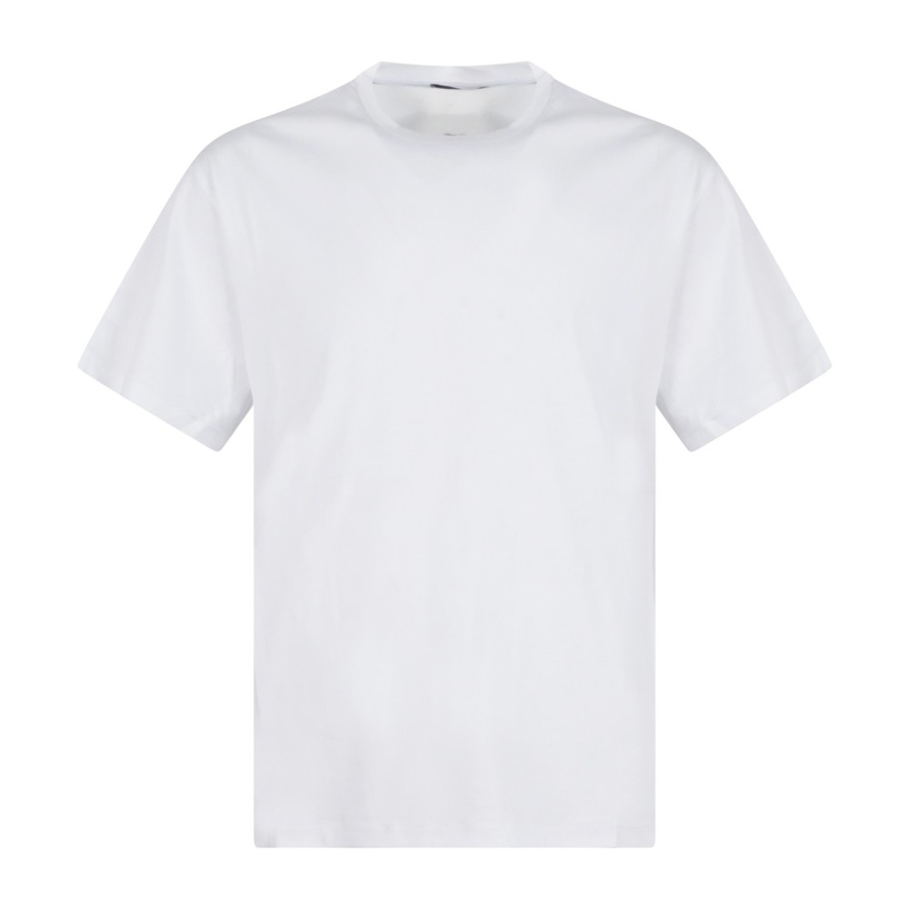 I'm Brian - T-shirt bianca manica corta con patch logo a rilievo sul retro per