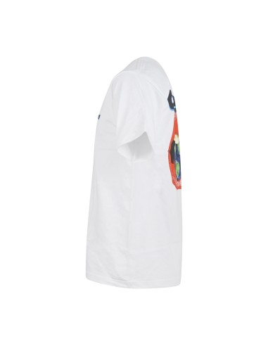 Obey - T-shirt bianca Lips con stampa logo sul fronte e sul retro per uomo |