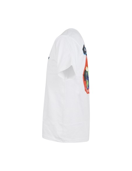 Obey - T-shirt bianca Lips con stampa logo sul fronte e sul retro per uomo |