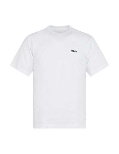 Obey - T-shirt bianca Always con stampa logo sul fronte e sul retro per uomo |