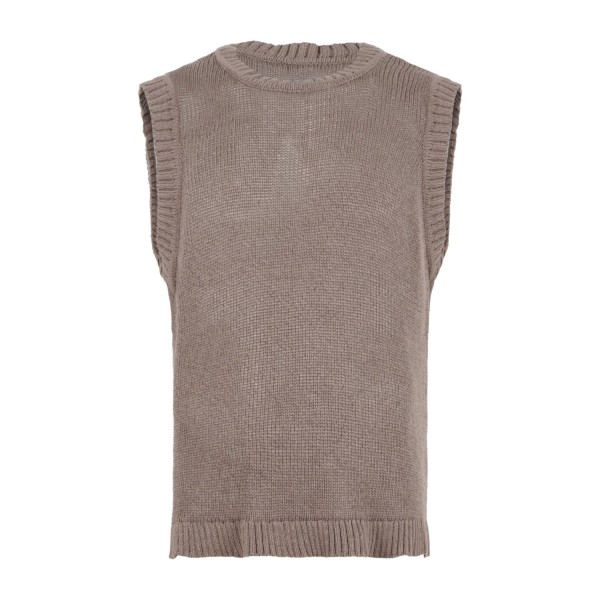 I'm Brian - Gilet marrone con lavorazione a coste per uomo | ma3601 moro